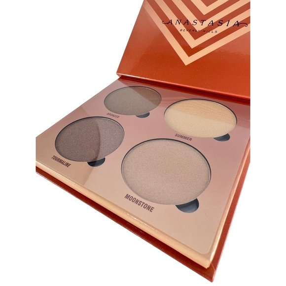 NIB Anastasia Beverly Hills Sun-Dipped Glow Kit, 4 x Warm-Bronze Highlighters - Picture 5 of 9